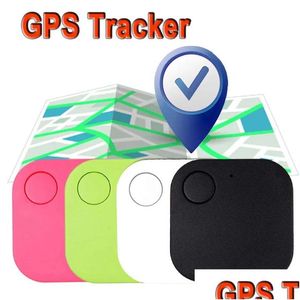 Accessoires GPS de voiture Anti-perte Tag Key Finder Bluetooth Téléphone portable Portefeuille Sacs Pet Tracker Mini Locator Obturateur à distance App Contrôle Dhvtu