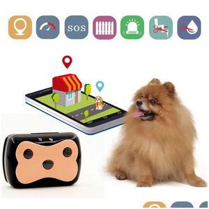 Accesorios de GPS para automóviles Larga espera Mini Pet GSM Tracker Collar impermeable para perro Cat Geo-Fence App Dispositivo de seguimiento de plataforma Drop de Dhn6A