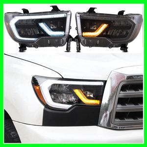 Nuova lampada frontale per auto per Toyota Tundra 2007-2013 anni LED Head Light Sequoia 2008-2018 con indicatore sequenziale 2007 2008 2009 2010 2011 2012 2013 HeadLight Turn Signal