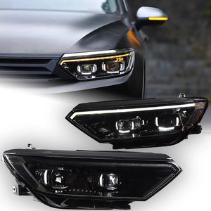 Phares de voiture pour VW Passat B8 20 15-20 19, Style Magotan, mise à niveau des feux de route, feux de jour, clignotant, lampe avant