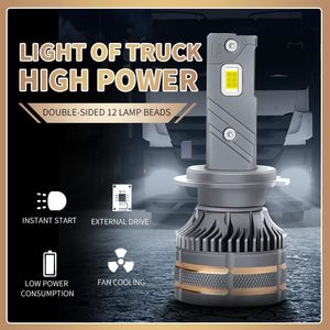 Car Headlights Spanife 130W High Power LED Tuck Headlight 36000LM Double Side 12 Lamps Beads Lights Super Bright Auto Bulbs For Truck