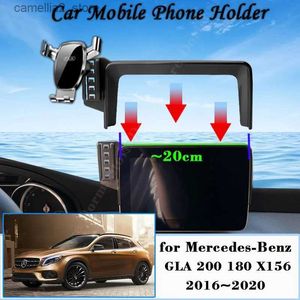 Support de voiture Support de voiture pour Mercedes-Benz GLA 200 180 X156 2016 ~ 2020 Support de téléphone portable pour grille d'aération Support GPS Support par gravité Accessoires automobiles Q231104