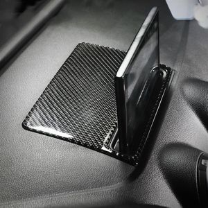 Intérieur de voiture en fibre de carbone contrôle central écran de navigation décor autocollant couverture style de voiture pour Audi A3 S3 2014-2018 accessoires270a