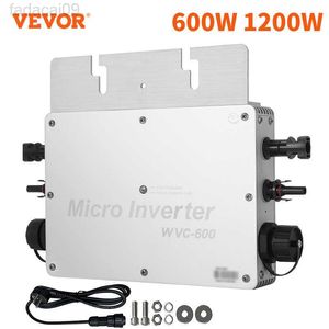 Car Jump Starter Power VEVOR 600W 1200W Solar Grid Tie Micro Inverter MPPT DC 2250V a AC 220V110V Convertidor IP65 a prueba de agua para electrodomésticos HKD230710