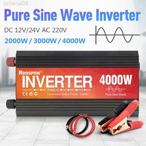 Car Jump Starter Sine Power 12v 24v AC 220v 4000w 3000W 2000W 1600W 1000W Pure Sinus Wave Converter Solar Inverter Transformer HKD230710