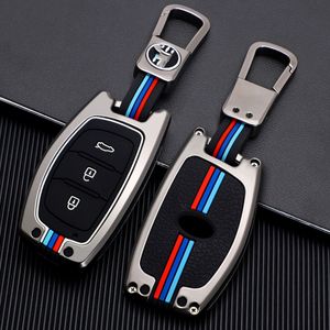 Hyundai Silicone Key Fob Cover with Keychain - Compatible with Tucson, Creta, i10, i30, i20, Verna, Mistra, Elantra (2015-2018) - Black