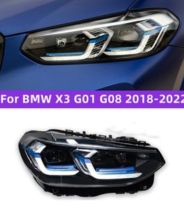 Feux de voiture pour BMW X3 G01 G08 LED Style Laser phare projecteur lentille 20 18-20 22 lampe frontale avant DRL lumière