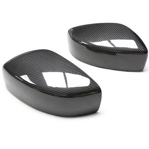 Espejos de coche para Infiniti G25 G37 Q60, repuesto de fibra de carbono seca, tapas de cubierta de cubierta de espejo retrovisor