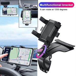 Support de téléphone portable multifonctionnel de voiture 360 degrés pare-soleil miroir support de tableau de bord GPS support pour téléphone support de stationnement Card239i