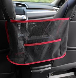 Car Net Pocket Bolso de mano Titular de monedero de autos Entre asientos Malla CarBackseat OrganizerPurse Phone Car Storage Net Bag B0901