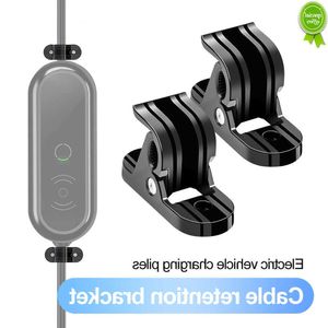 Nuevo 1 par de abrazadera de soporte de Cable para coche, soporte de cargador de montaje fijo para Tesla modelo Y 3, soporte de montaje EV portátil, soporte tipo 1/2