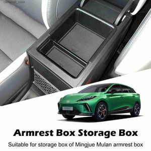 Car Organizer Car Central Armrest Storage Box For MG 4 MG4 EV EH32 MuLan 2022 2023 2024 Center Console Organizer Containers Tray Accessories Q231109