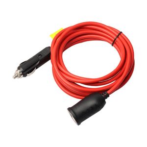 Organizador de automóvil Cable de extensión para encendedor de cigarrillos Cable de 12 voltios con protección de fusible en enchufes macho 12 pies Coche