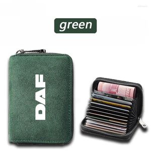 Organisateur de voiture, porte-cartes de permis de conduire, cartes d'identité bancaires, pochette pour pièces de monnaie, sac portefeuille pour DAF 106xf 105 Cf85 camion Lf Van, accessoires