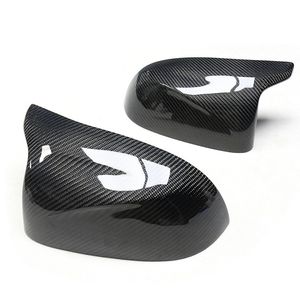 Piezas de coche, carcasa de cubierta de espejo retrovisor para BMW X3M X4M X5M X6M X7M F97 F98 F95 F96 F94, tapas laterales de fibra de carbono