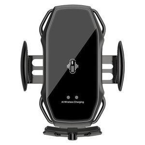 Support de téléphone de voiture prises mobiles Recharge sans fil Support de chargeur mobile Supports Induction infrarouge magnétique universelle