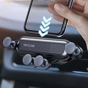 Support de téléphone de voiture Support universel Mobile Gravity Stand Cell Smartphone Support GPS pour iPhone Samsung Huawei Xiaomi Redmi LG