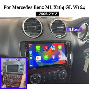 Radio de coche para Mercedes Benz GL ML clase W164 X164 ML350 ML500 ML280 GL320 GL350 GL450 2005-2012 Android 13 pantalla táctil estéreo Apple Carplay Android Auto car dvd
