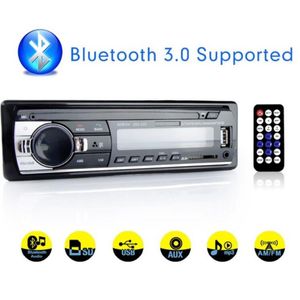 Autoradio lecteur stéréo numérique Bluetooth voiture lecteur MP3 60Wx4 FM Radio stéréo Audio musique USB SD avec entrée AUX au tableau de bord2177