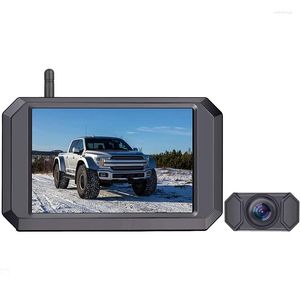 Cámaras de visión trasera del coche Sistema de cámara de respaldo inalámbrico digital de 5 pulgadas 1080P HD IP68 a prueba de agua para camión Camper