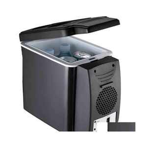 Refrigerador de coche 6L Mini refrigerador refrigerador calentador 12V compresor 220V viaje portátil caja de hielo eléctrica Zer Drop Delivery Mobiles Moto Dhaw9