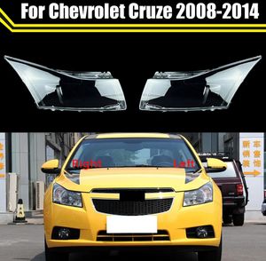Couverture de lentille de phare de lampe de phare de coque de boîtier de phare de remplacement de voiture pour Chevrolet Cruze 2008-2014