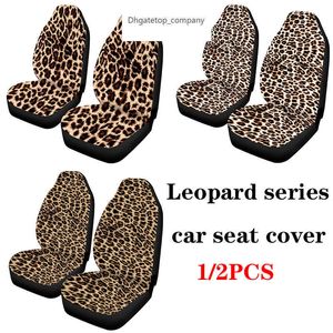 La couverture de siège de voiture avant de pièces d'auto convient à la plupart des séries UV d'impression de léopard