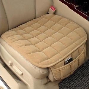 Car Seat Covers 1Pcs Cover Winter Warm Cushion Anti-slip Universal Front Chair Breathable Pad For Vehicle Auto Protector