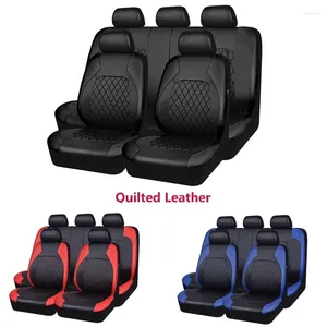 Cubiertas de asiento de automóvil En toda la temporada PU cuero de cuero conjunto universal completo