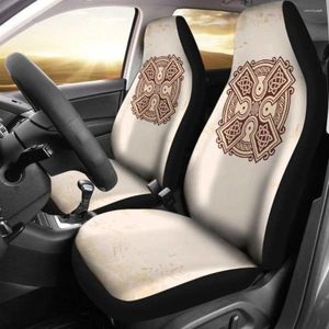 Cubiertas de asiento para el automóvil antiguo paquete de tapa cruzada celta del frente