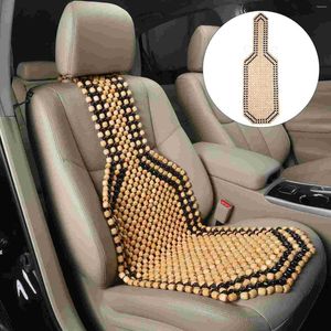 Cubiertas de asiento de coche Cojín Carseat Automóviles Madera con cuentas Masaje Pad Verano Suministros de madera Cool