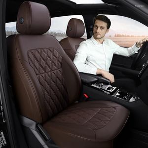 Housses de siège de voiture pour 207 2004-2012 accessoires intérieurs personnalisés en cuir véritable de haute qualité Auto Automovil Diamond