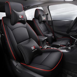 Fundas de asiento de coche de lujo a la moda para Hyundai ix35, asiento protector de diseño, cojín de polipiel impermeable con soporte lumbar, negro y verde