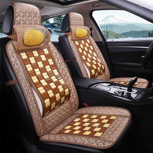 Housses de siège de voiture coussin en gros feuille de bambou respirant couverture fraîche tapis d'été pain camion