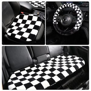 Fundas de asiento de coche, cojín de felpa de invierno, almohadilla cálida para asiento de coche, Protector de alfombrilla para Mini Cooper R53 R56 R60 R61 F54 F55 F56 F60, accesorios