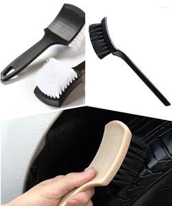 Esponja para coche, cepillo para llanta de neumático, cubo de rueda, cepillos de limpieza, accesorios para detalles de ruedas, herramienta de lavado en blanco y negro