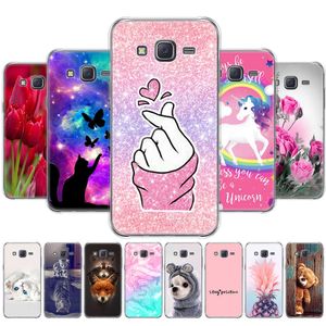 Pour Samsung J7 2015 étui en silicone souple TPU couverture de téléphone arrière Galaxy SM-J700F 5.5 pouces J700 J7008 J700F J700H