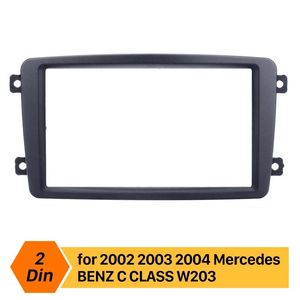 Car Stereo Frame 2din For 2002 2003 2004 Mercedes BENZ C CLASS W203 DVD Player Panel Kits Stereo Audio Dash Fascia Plate