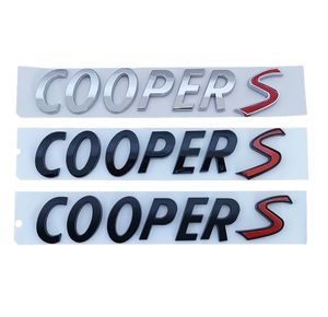 Autocollants de voiture 3D ABS chromé, Badge de coffre arrière de voiture, autocollant de pare-choc, Logo pour Mini Cooper S R56 R53 R60 F56, accessoires