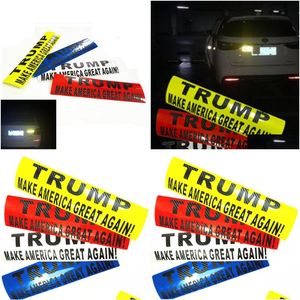 Autocollants de voiture Trump 2024 Banner d'autocollant drapeaux