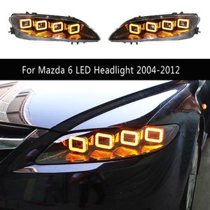Feu de jour pour Mazda 6 LED, feu de jour, clignotant, pièces automobiles, assemblage de phare avant 04-12, feux de route