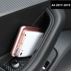 Couverture de cadre de stockage de boîte d'accoudoir de porte de style de voiture pour Audi A4 B9 2017-2019 LHD moulage intérieur accessoires Auto