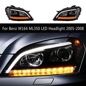Lampe avant de style de voiture pour Mercedes Benz W164 ML350 ML500 ensemble de phares LED 05-08 feux de jour Streamer clignotant