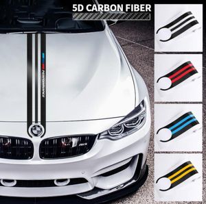 Pegatinas de diseño de coche, pegatinas de fibra de carbono para capó de coche, decoración de rendimiento M para BMW E90 E46 E39 E60 F30 F10 F15 E53 X5 X67106339