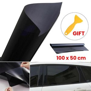 Pare-soleil de voiture VLT 5%, rouleau non coupé 39X20, Film teinté pour fenêtre, verre noir charbon de bois, feuilles de bureau, protection solaire 211l, en Stock