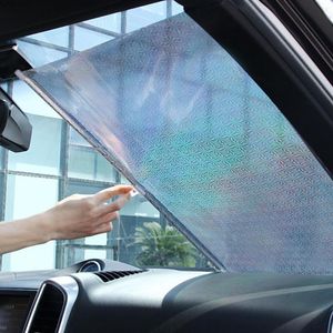 Pare-soleil rétractable pour fenêtre latérale de voiture, 40x60cm /40x125cm, pare-soleil, visière à rouleau, Film de Protection arrière