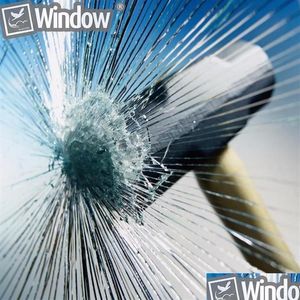 Voiture Sunshade Sunice 1 52x1 2 8 mil Transparent Window Safety Film Security Protection Affiche Bâtiment d'autocollante Verre Res270X DR D DHPWH