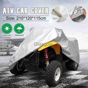 Pare-soleil de voiture étanche 190T Quad Bike Tractor ATV Cover Anti UV Rain UV Heatproof Lawn Tond ATV Car Cover Bag XL Large 210x120x115cm x0725