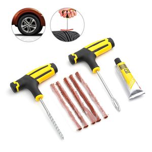 Herramienta de reparación de neumáticos de coche, Kit de reparación de neumáticos, herramientas de pinchazo sin cámara para camiones, motocicletas y bicicletas