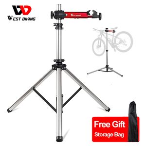 Racks de camions de voitures West Bike Repair Repair Stand portable Aluminium ALLIAGE MTB ROUTE ROUTE RÉGLABLABLE AUTOLES DE MAINTENANCE DE BICYCLE PLIBLABLE 230811